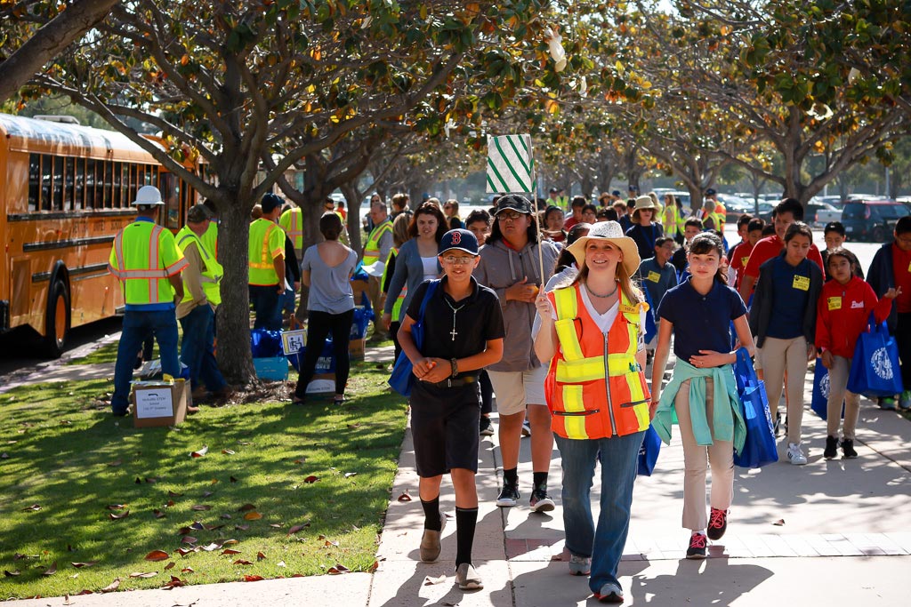 National Public Works Week 2017 -Tour Guide showing the students around.