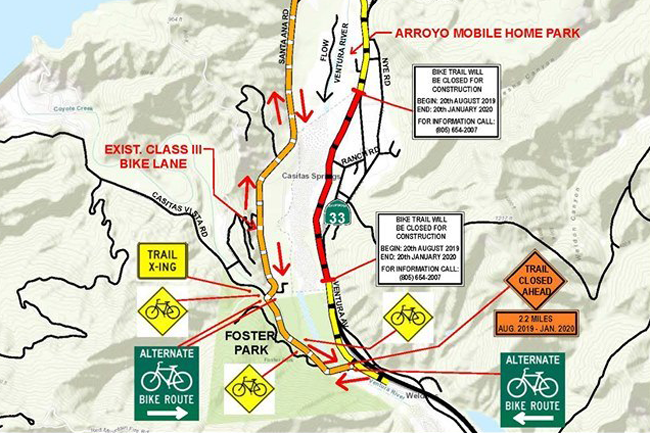 REOPENING OF OJAI BIKE TRAIL