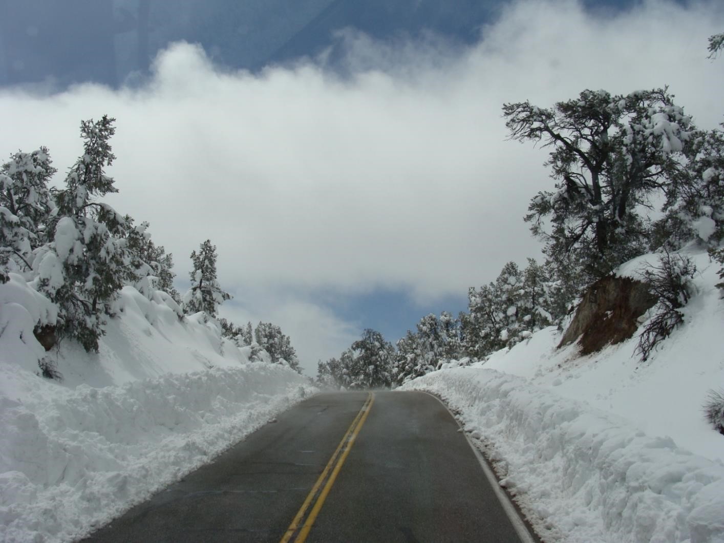 Ventura County snow on roads